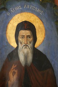 Heilige Antonius icoon door Unbekannt
