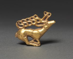 Hertenplaquette, 400-300 v.Chr. door Unbekannt