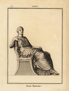 Standbeeld van een Romeinse vrouw door Unbekannt