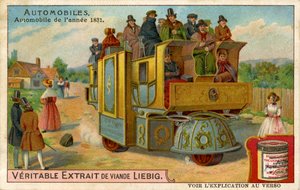 Stoommachine-auto uit 1831