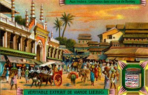 Straatleven in Bombay, India