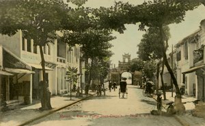 Straatbeeld van Hanoi, Vietnam door Unbekannter Künstler