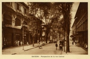 Straatbeeld van Saigon