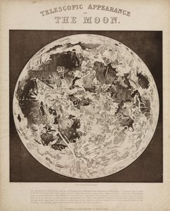 Telescoopverschijning van de maan, c 1851
