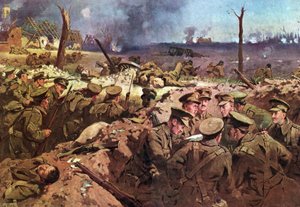 De 4e Suffolks bij Neuve Chapelle