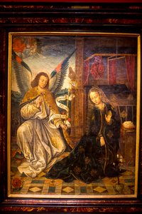 De Annunciatie toegeschreven aan Gerard David door Unbekannt