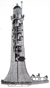 De Bell Rock vuurtoren door Unbekannt