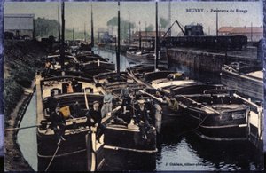 Het Beuvry-kanaal door Unbekannter Künstler