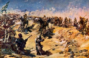 De Charge van de 21e Lancers bij Omdurman door Unbekannter Künstler