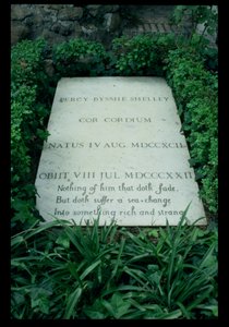 Het Graf van Percy Bysshe Shelley (1792-1822) door Unbekannt