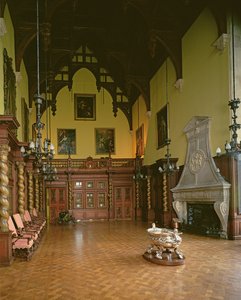 De Grote Zaal, Burghley House, Stamford, Lincolnshire door Unbekannt