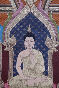 Het leven van de Boeddha, muurschildering, Wat Maniratanaram klooster, Phnom Penh, 2022 (foto) door Unbekannter Künstler