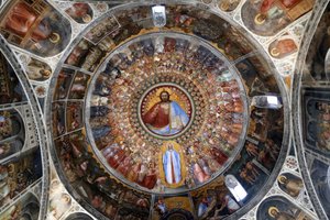 De doopkapel van Padua. Plafondfresco