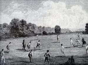 De Royal Academy Club speelt cricket door Unbekannt