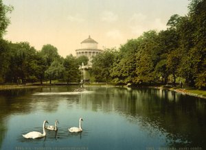 De Saxe-tuin, Warschau, Rusland (d.w.z. Warschau, Polen), ca. 1890-ca. 1900