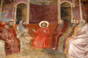 De Scrovegni-kapel. Fresco door Giotto