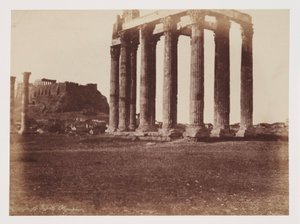 De Tempel van Jupiter Olympius, ca. 1849 door Unbekannt