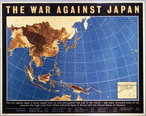 De oorlog tegen Japan, poster, ca. 1944