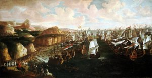 De aankomst van Willem III van Oranje (of Willem III van Engeland) in Torbay (Engeland) op 5 november