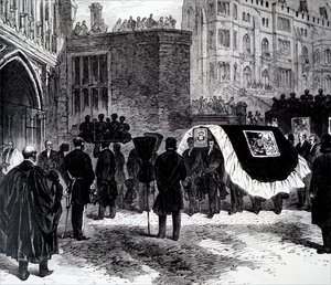 De begrafenis van Henry John Temple, 3e burggraaf Palmerston door Unbekannt
