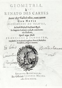 De meetkunde door René Descartes door Unbekannter Künstler