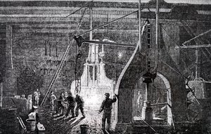 De productievloer van Robert Stephenson and Company door Unbekannt
