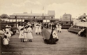 De pier van Pocitos, Montevideo, Uruguay