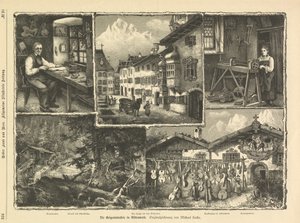 De vioolindustrie in Mittenwald, Stuttgart 1882