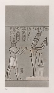 Thebe, Karnak (detail) door Unbekannt