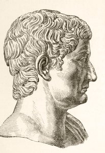 Tiberius Caesar Augustus (42 v.Chr. - 37 n.Chr.), tweede Romeinse keizer, geboren als Tiberius Claudius Nero, uit 