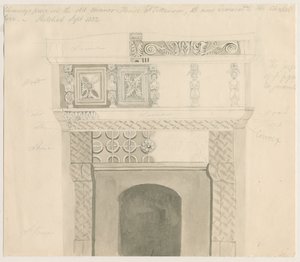 Tittensor - Schouwstuk in Landhuis