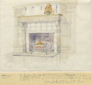 Tittensor - Open Haard van Landhuis, 1938
