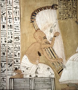 Graven van ambachtslieden (detail), site van Deir El Medineh in Luxor, Egypte