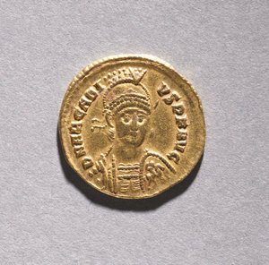 Tremissis van Honorius door Unbekannt