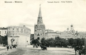 Troitskaia Bashnia (Trinity Gate), Moskou door Unbekannter Künstler