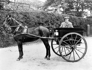 Verenigd Koninkrijk: Een paard en wagen. ca. 1905 door Unbekannt