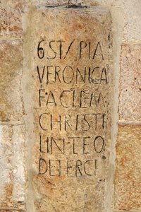 Via Dolorosa, Zesde station, De Sluier van Veronica, Jeruzalem, Israël door Unbekannt