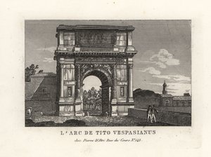 Uitzicht op de Boog van Titus, Rome door Unbekannt