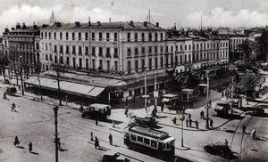 Uitzicht op het Jean Jaures-kruispunt in Toulouse, Haute Garonne - ansichtkaart ca. 1910 Privécollectie door Unbekannter Künstler