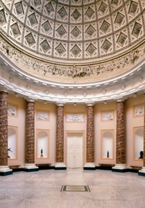 Zicht op de Marmeren Zaal, Stowe House, Buckinghamshire, gebouwd 1777-1780 door Unbekannt