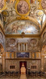 Zicht op de tegengevel, Kerk van Nunziatina, Todi, Umbrië, Italië door Unbekannter Künstler