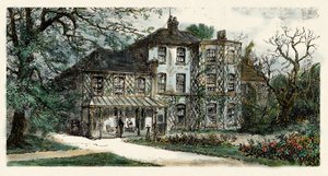 Zicht op het huis van Charles Darwin (1809-1882) waar hij 