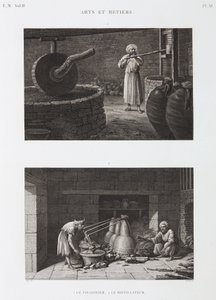 Azijnmaker en distilleerder, Egypte, ca. 1798