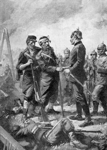 Eerste Wereldoorlog - Gewonde Franse onderofficier 1914