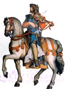 Walther von der Vogelweide, begin 20e eeuw (illustratie) door Unbekannter Künstler