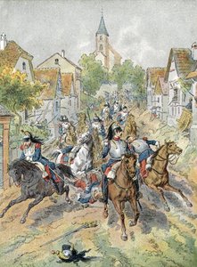 Oorlog van 1870: aanval van kurassiers tijdens de Slag bij Froeschwiller-Woerth (1870)