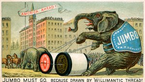 Willimantic Thread - late 19e eeuwse advertentie door Unbekannter Künstler