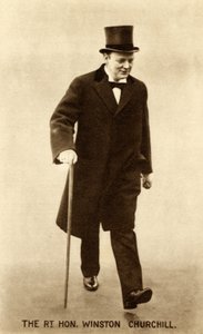 Winston Churchill bezoekt de premier Herbert Henry Asquith op maandag 26 januari 1914