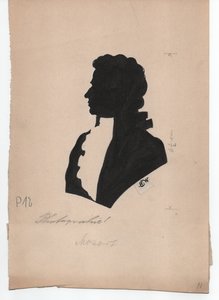 Wolfgang Amadeus Mozart (1756-1791) (ca. 1850, silhouet)