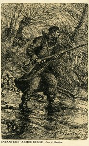 Eerste Wereldoorlog: Infanteriesoldaat van het Belgische Leger